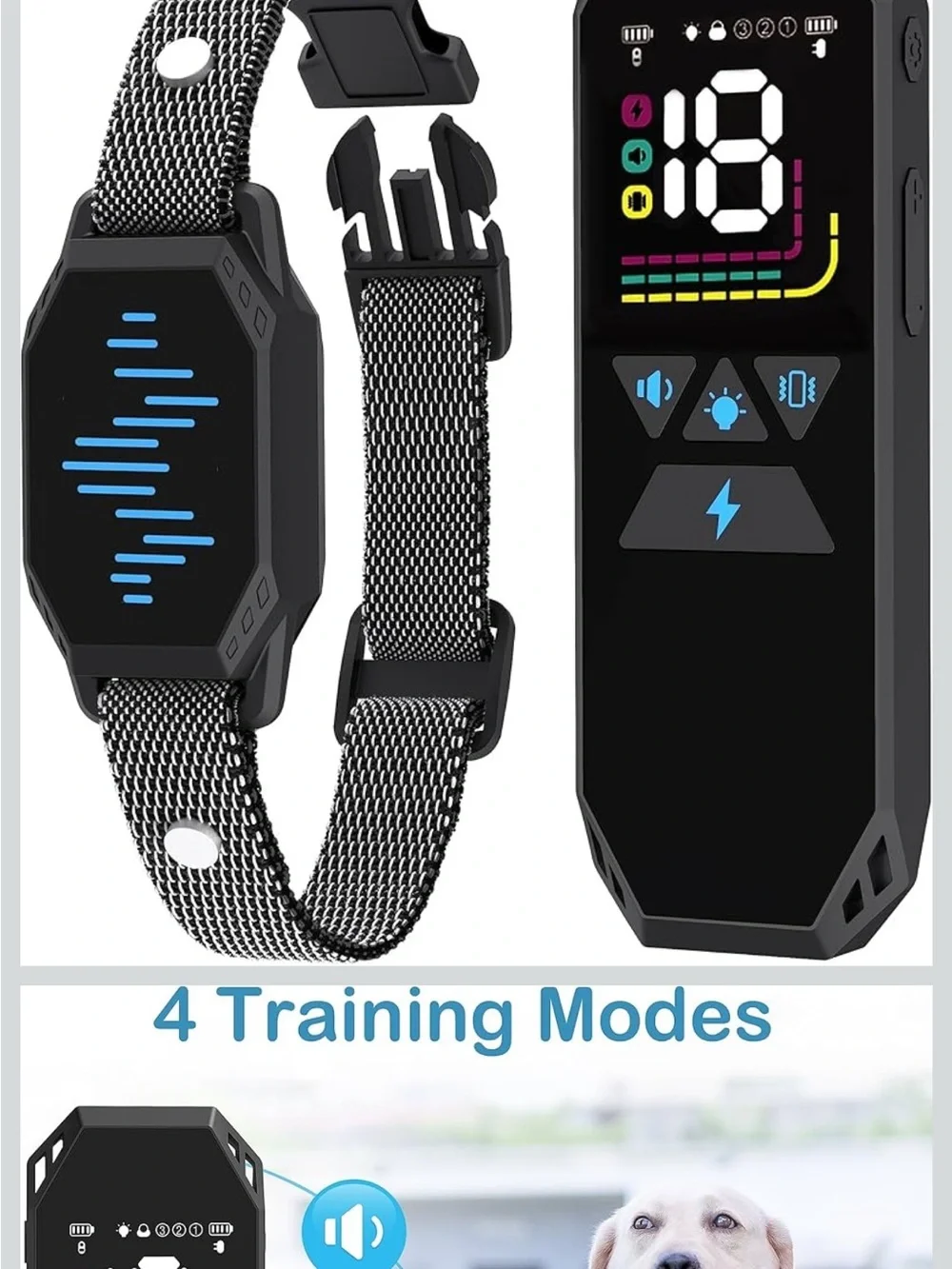 Dog Training Collar in Black - Model TX1